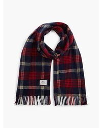 Tommy Hilfiger - Pure Wool Jacquard Check Scarf - Lyst