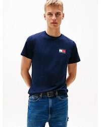 Tommy Hilfiger - Slim Fit T-Shirt Met Tommy-Badge - Lyst