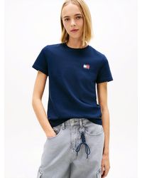 Tommy Hilfiger - Wavy Flag Back Logo Jersey T-Shirt - Lyst