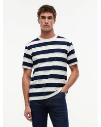 Tommy Hilfiger - Mixed Stripe Relaxed Jersey T-Shirt - Lyst