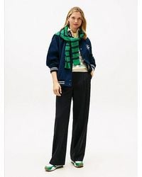 Tommy Hilfiger - Timeless Wool Blend Wide Leg Trousers - Lyst