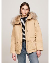 Tommy Hilfiger - Water Repellent Padded Hooded Parka - Lyst