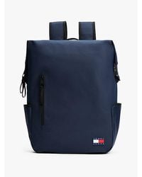 Tommy Hilfiger - Rugzak Met Mesh Achterkant En Rubberen Logo - Lyst