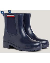 Tommy Hilfiger - Signature Elastic Cleat Rain Boots - Lyst