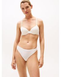 Tommy Hilfiger - Reggiseno A Mezza Coppa Con Logo Tono Su Tono - Lyst