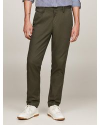 Tommy Hilfiger - Pleated Twill Formal Slim Fit Trousers - Lyst