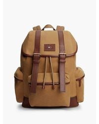 Tommy Hilfiger - Logo Patch Buckle Flap Backpack - Lyst