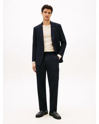 Tommy Hilfiger - Pinstripe Wool Blend Trousers - Lyst