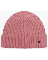 Tommy Hilfiger - Hilfiger Flag Pure Wool Beanie - Lyst