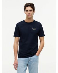 Tommy Hilfiger - Wavy Flag Back Graphic Jersey T-Shirt - Lyst