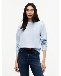 Tommy Hilfiger - Flag Embroidery Brushed Fleece Sweatshirt - Lyst