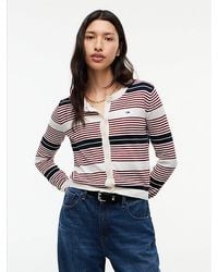 Tommy Hilfiger - Slim Crew Neck Cardigan - Lyst