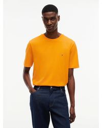 Tommy Hilfiger - Flag Embroidery Crew Neck T-shirt - Lyst