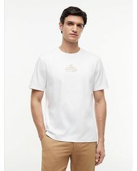 Tommy Hilfiger - Tonal Logo Embroidery Interlock Knit T-Shirt - Lyst