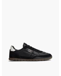 Tommy Hilfiger - Tommy Jeans Leather Mixed Texture Low Profile Trainers - Lyst