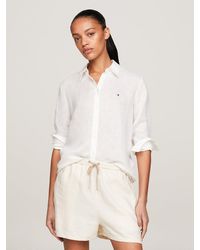 Tommy Hilfiger - Linen Relaxed Fit Shirt - Lyst