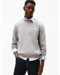 Tommy Hilfiger - Rundhals-Sweatshirt Aus Fleece - Lyst