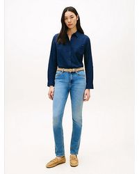Tommy Hilfiger - Faded Mid Rise Slim Jeans - Lyst