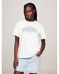 Tommy Hilfiger - Varsity Relaxed Fit T-Shirt mit Logo - Lyst