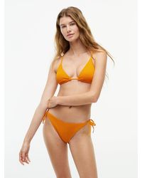 Tommy Hilfiger - Crinkle Texture Side Tie Bikini Bottoms - Lyst