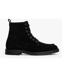 Tommy Hilfiger - Bottes Mocassins Crantées En Daim - Lyst