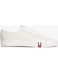 Tommy Hilfiger - Archive Flag Stripe Leather Trainers - Lyst