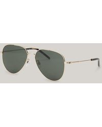 Tommy Hilfiger - Stainless Steel Aviator Sunglasses - Lyst