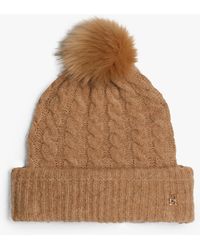 Tommy Hilfiger - Bonnet En Maille Torsadée En Alpaga Mélangé - Lyst
