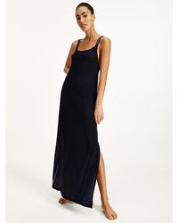 Tommy Hilfiger Jurk Met Logobandjes - Blauw