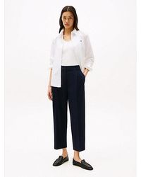 Tommy Hilfiger - Cropped Broek Met Tapered Fit - Lyst
