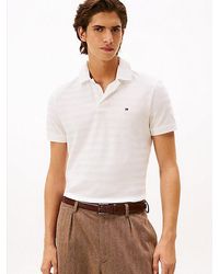 Tommy Hilfiger - Regular Poloshirt Van Visgraat-Jacquard - Lyst