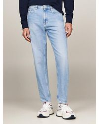 Tommy Hilfiger - Varsity Explorer Isaac Relaxed Tapered Jeans Met Fading - Lyst