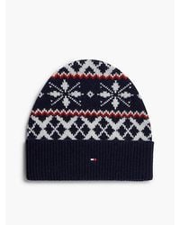 Tommy Hilfiger - Wool Blend Fair Isle Beanie - Lyst