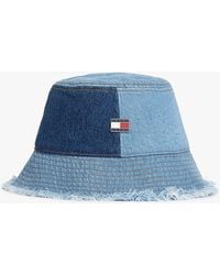 Tommy Hilfiger - Patchwork Denim Logo Plaque Bucket Hat - Lyst