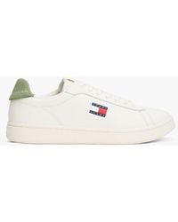 Tommy Hilfiger - Baskets Avec Cuir D'Inspiration Rétro - Lyst