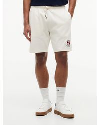 Tommy Hilfiger - Logo Embroidery Terry Sweat Shorts - Lyst