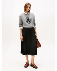 Tommy Hilfiger - Geplooide Midi-Rok Van Twill - Lyst