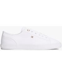 Tommy Hilfiger - Enamel Flag Canvas Trainers - Lyst