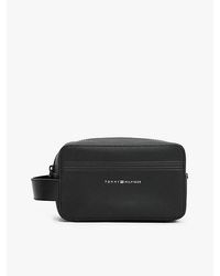 Tommy Hilfiger - Th Business Kulturbeutel Aus Leder - Lyst