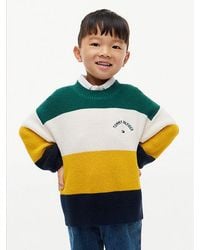 Tommy Hilfiger - Colour Blocked Stripe Relaxed Crew Neck Jumper - Lyst