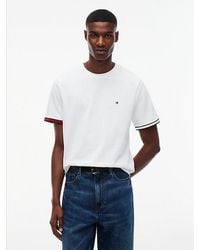 Tommy Hilfiger - Tipped Cuff Pique Crew Neck T-Shirt - Lyst