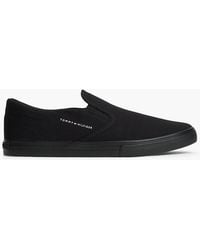 Tommy Hilfiger - Canvas Slip-On Trainers - Lyst