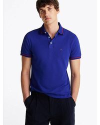 Tommy Hilfiger - Slim Fit Polo Met Contrasterende Strepen - Lyst