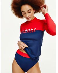 Tommy Hilfiger Colour-blocked Rashguard - Rood