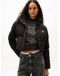 Tommy Hilfiger - Down Cropped Alaska Puffer Jacket - Lyst