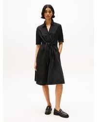 Tommy Hilfiger - Relaxed Midi Linen Blend Shirt Dress - Lyst