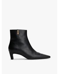 Tommy Hilfiger - Botines De Piel Con Tacón Kitten - Lyst