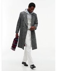 Tommy Hilfiger - New York Label Wool Blend Longline Coat - Lyst