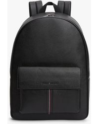 Tommy Hilfiger - Flap Pocket Pebble Grain Dome Backpack - Lyst