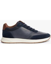 Tommy Hilfiger - Suede Mixed Texture Trainers - Lyst